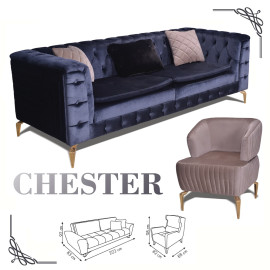 CHESTER SOFA SET PIECE LIVING ROOM CHAIR FOR HOME FROM FACTORY WHOLESALE